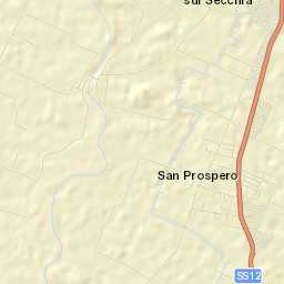 San Prospero Street Map