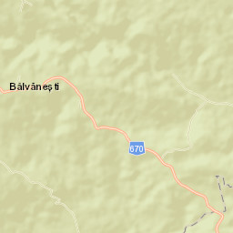 Comuna Bâlvăneşti Street Map