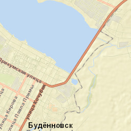 Budënnovsk Street Map
