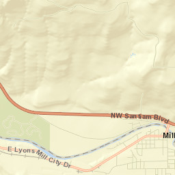 Mill City Street Map