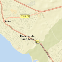Arès Street Map