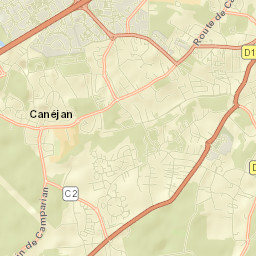 Canéjan Street Map