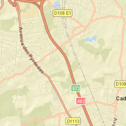 Cadaujac Street Map