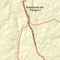 Beaumont-du-Périgord Street Map