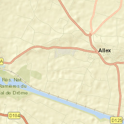 Allex Street Map