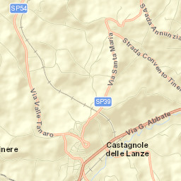 Castagnole delle Lanze Street Map