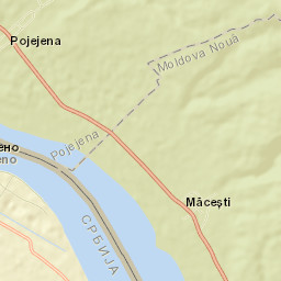 Pojejena Street Map