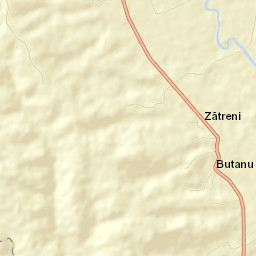 Comuna Zătreni Street Map