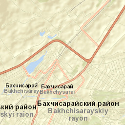 Bakhchysarai Raion Street Map