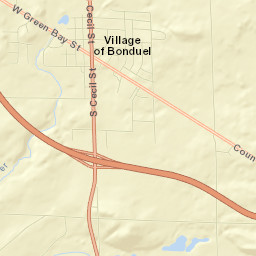 Bonduel Street Map