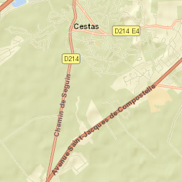 Cestas Street Map