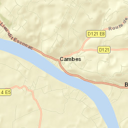 Cambes Street Map