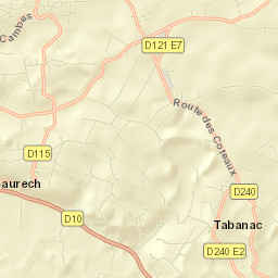 Tabanac Street Map
