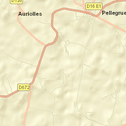Pellegrue Street Map