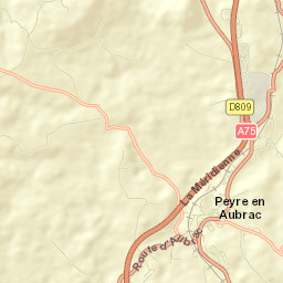 Aumont-Aubrac Street Map