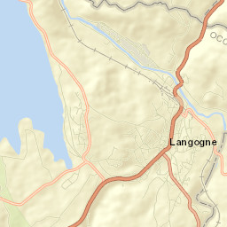 Langogne Street Map