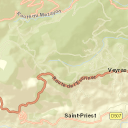 Veyras Street Map
