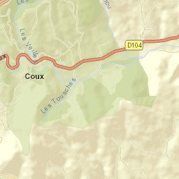 Coux Street Map