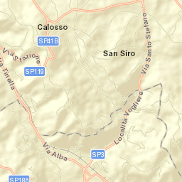 Calosso Street Map