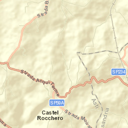 Castel Rocchero Street Map