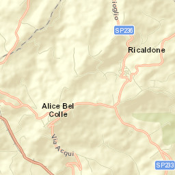 Alice Bel Colle Street Map