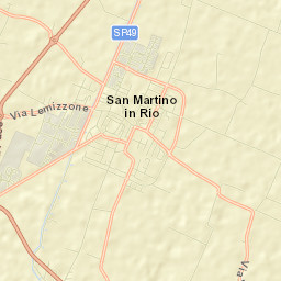 San Martino in Rio Street Map