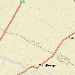 Malalbergo Street Map