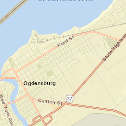 Ogdensburg Street Map
