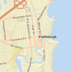 Plattsburgh Street Map
