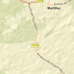 Martillac Street Map