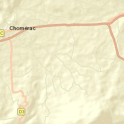 Chomérac Street Map