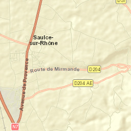 Saulce-sur-Rhône Street Map