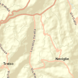 Treiso Street Map