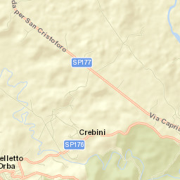 Castelletto d'Orba Street Map
