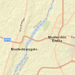 Montecchio Emilia Street Map