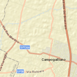 Campogalliano Street Map