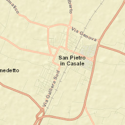 San Pietro in Casale Street Map