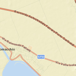 Comacchio Street Map