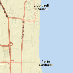 Lido di Pomposa-Lido degli Scacchi Street Map