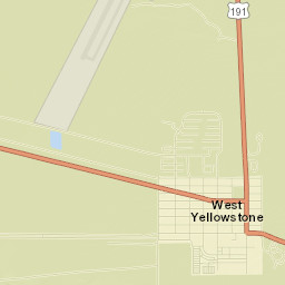 West Yellowstone Street Map
