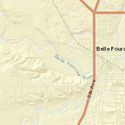 Belle Fourche Street Map