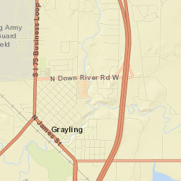 Grayling Street Map