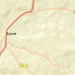 Eymet Street Map