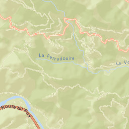 Département de l'Ardèche Street Map