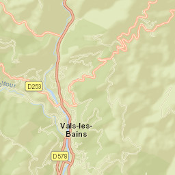 Vals-les-Bains Street Map