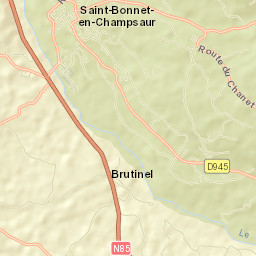 Saint-Bonnet-en-Champsaur Street Map