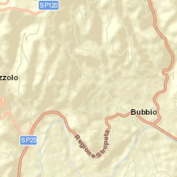 Bubbio Street Map