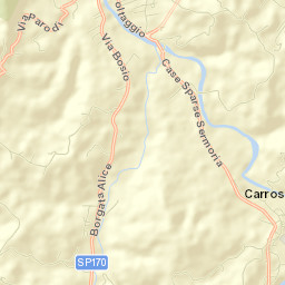 Carrosio Street Map