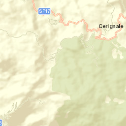 Cerignale Street Map