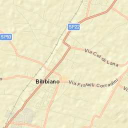 Bibbiano Street Map